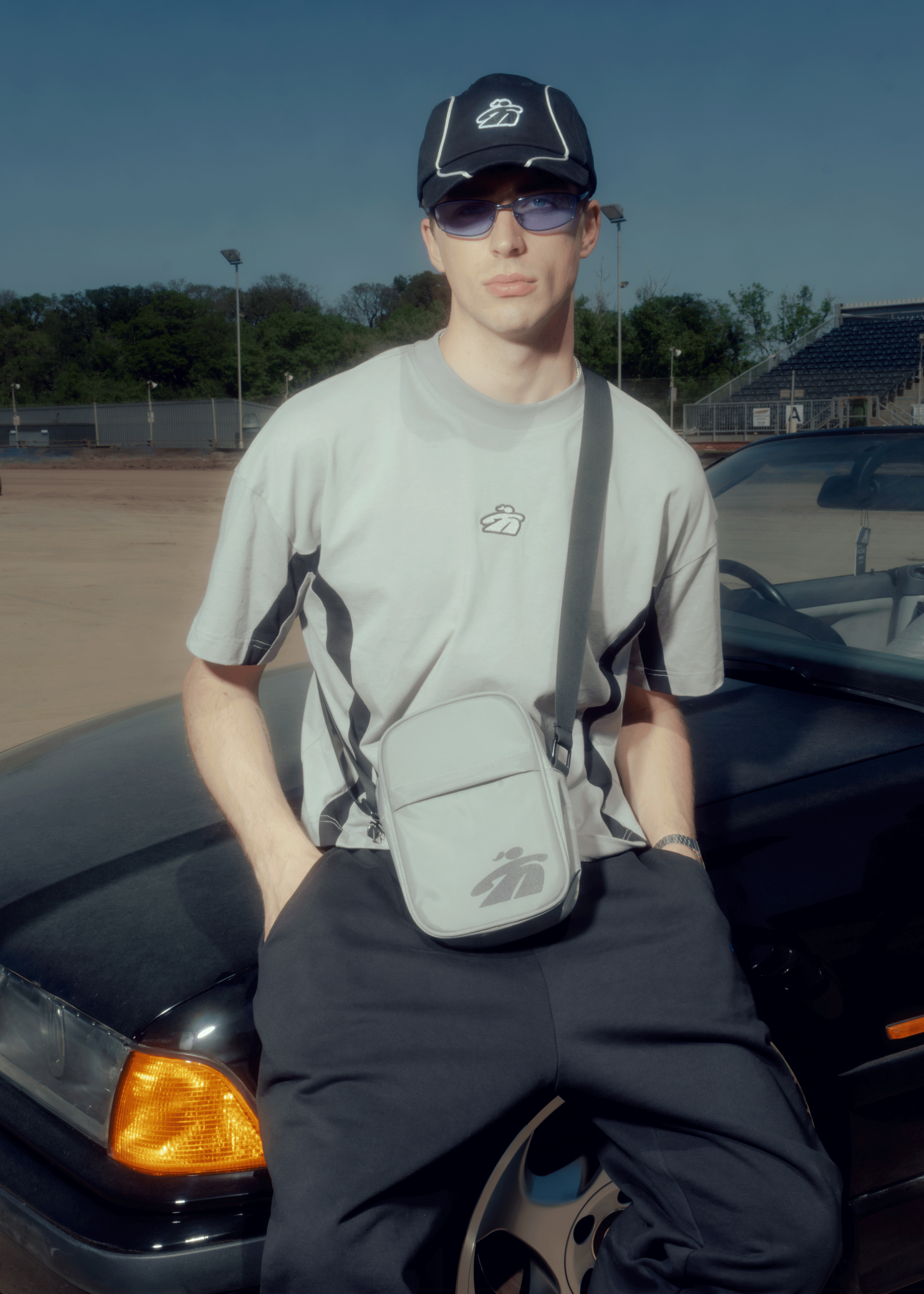 Grey Panel Tee